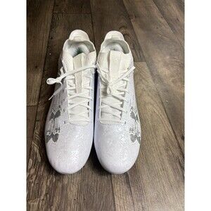 Under Armour Blur 2 MC White Silver Football Cleats Men’s Size 14 3027978-101